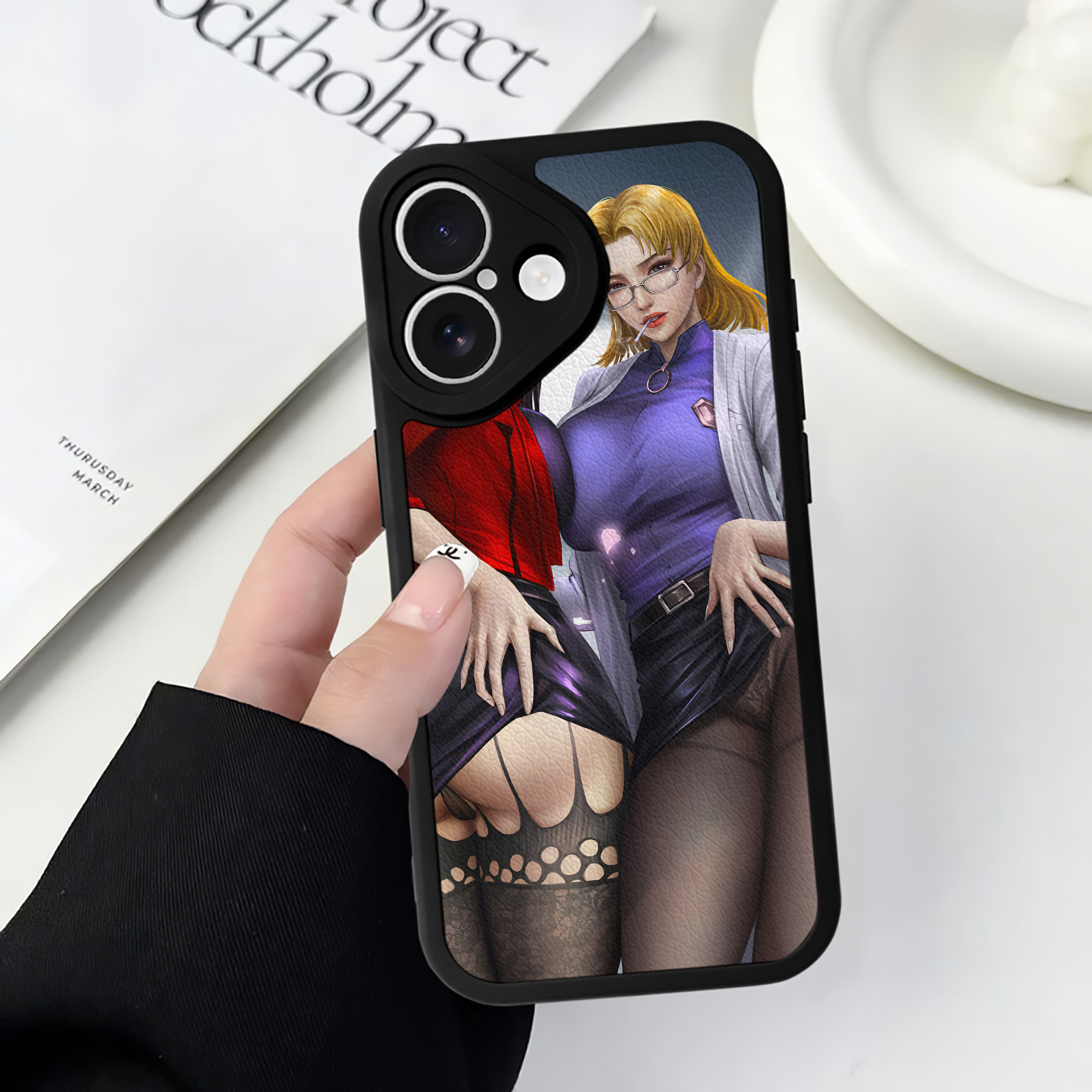 （画像用） EVA 新世紀エヴァンゲリオン 【iPhone 16シリーズ対応】シリコンスマホケース（レザー調） 材質：シリコン